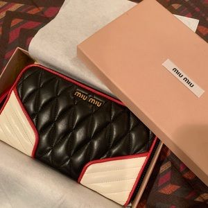 MIU MIU Calfskin Authentic Wallet - 100% Original